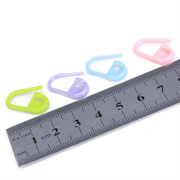 40pcs Colorful Plastic Locking Stitch Markers Split Stitch Ring Markers DIY