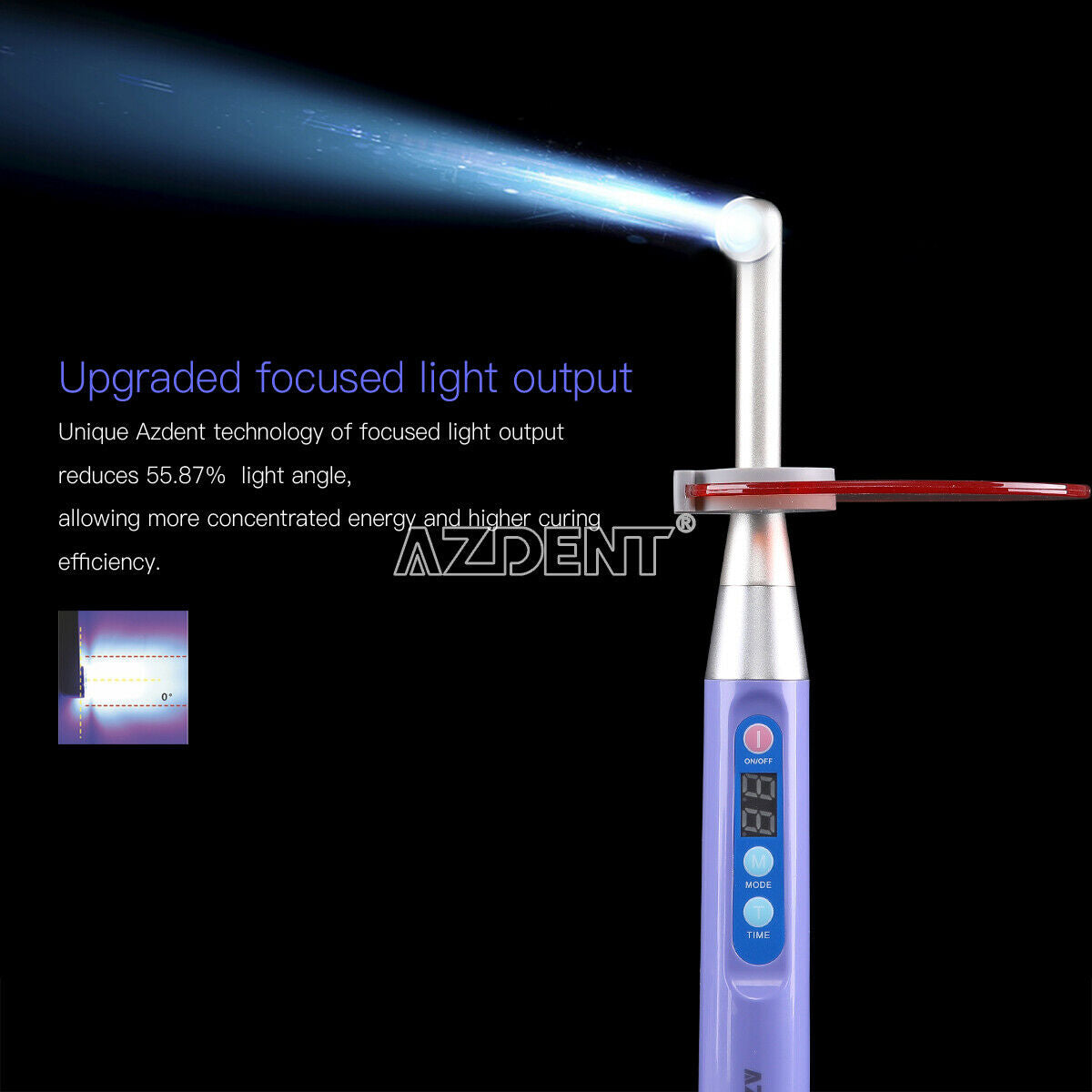 Woodpecker Style iLED Curing Light Lamp 1 Second Cure Purple AZDENT