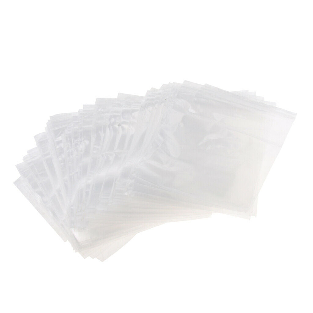 100 Pieces Clear Grip Seal  Bag Self Seal Resealable Bags 11Ã—16cm