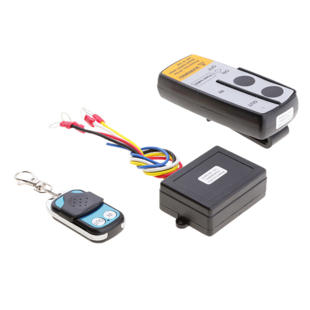 50ft Car ATV Winch Remote Receiver Winch Tools Wireless Winch Controller New
