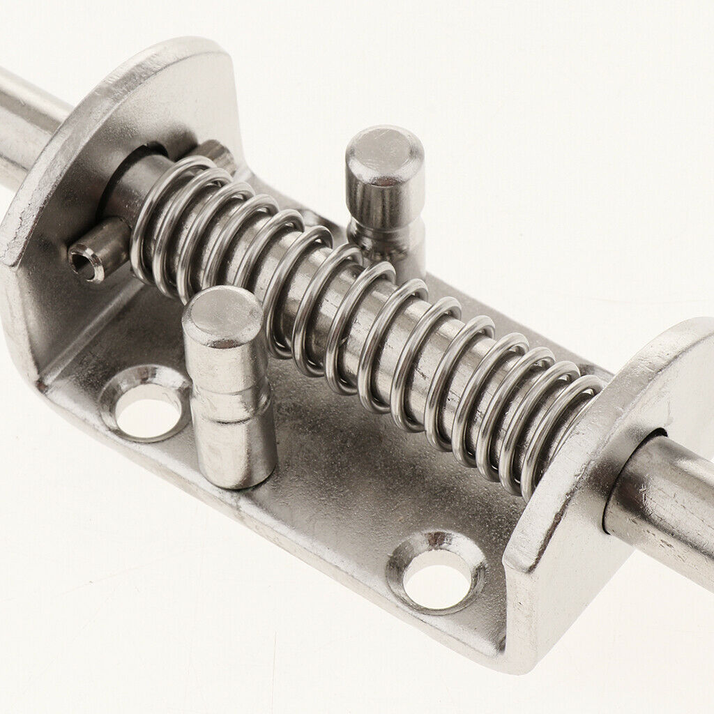 Heavy Duty Spring Latch Barrel Bolt with Axle 12mm 304 Stainless Steel