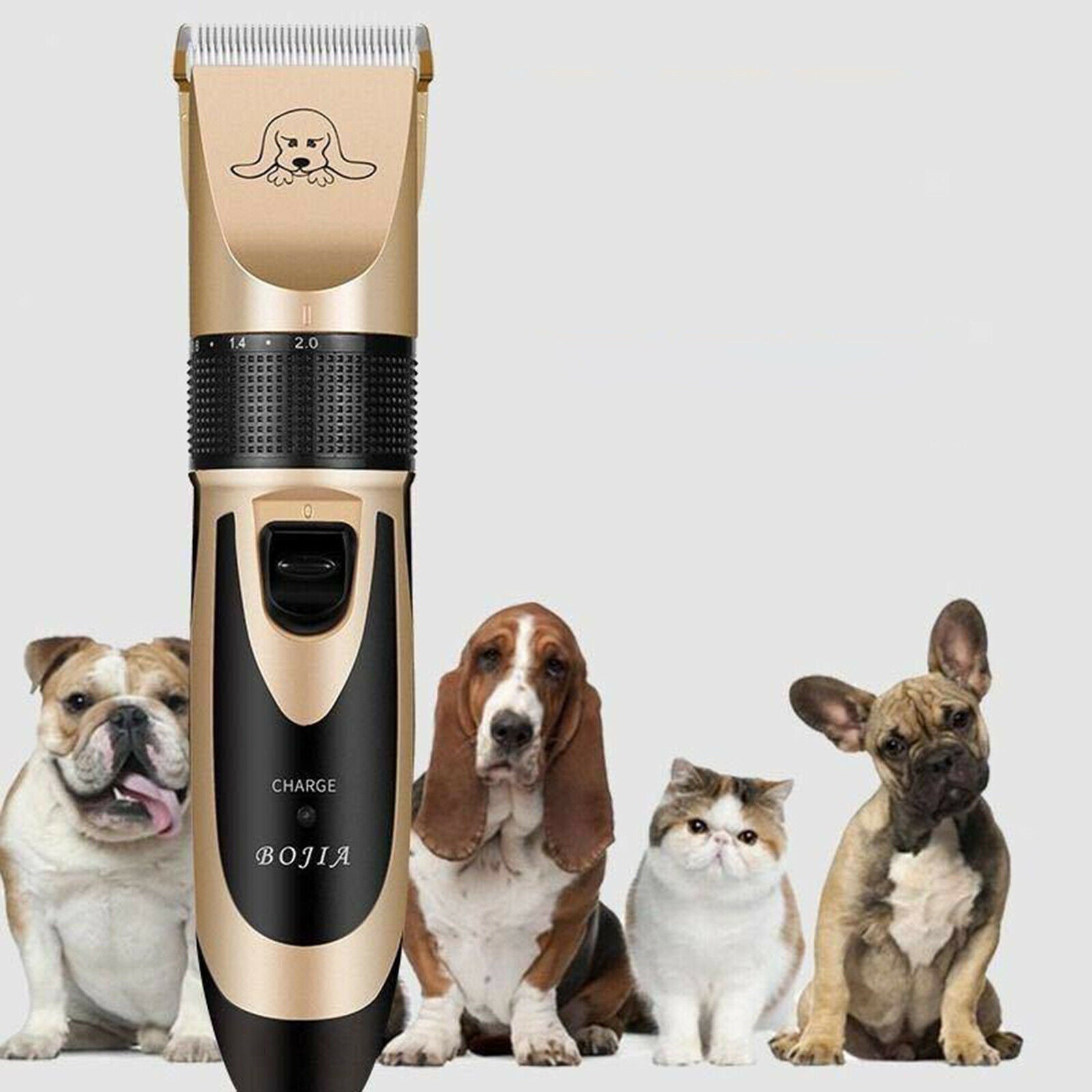 Dog Grooming Kit Clippers, Low Noise, Electric Quiet, Rechargeable, Cordless,