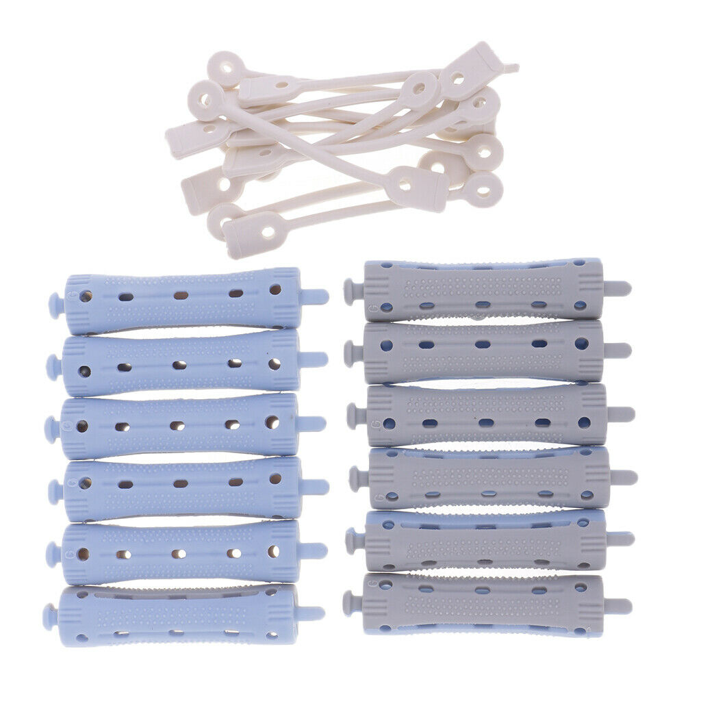 60 Pieces Long Short Perming Rods Waves Bangs Rollers Curlers Styling Tools