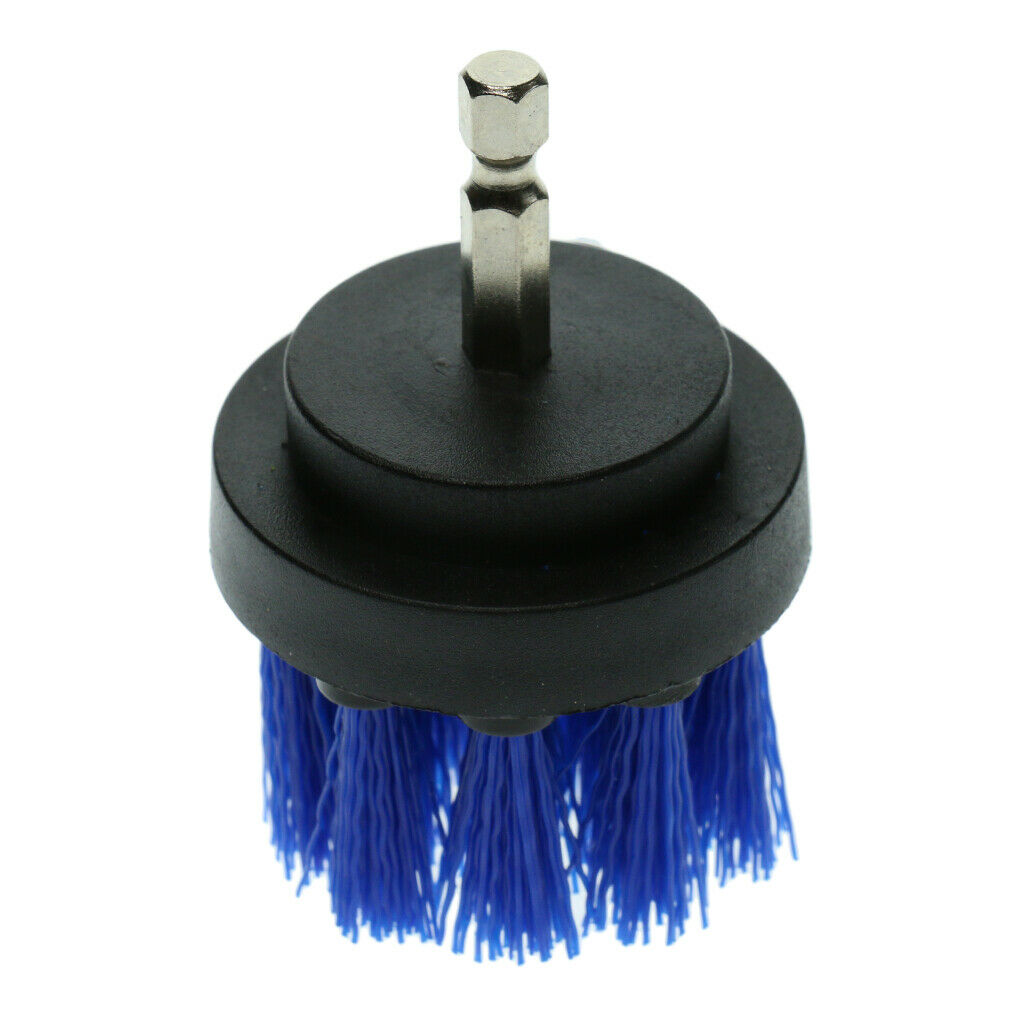 1xBlue Drill Cleaning Brush Power Scrubber Stiff Scrub Brush