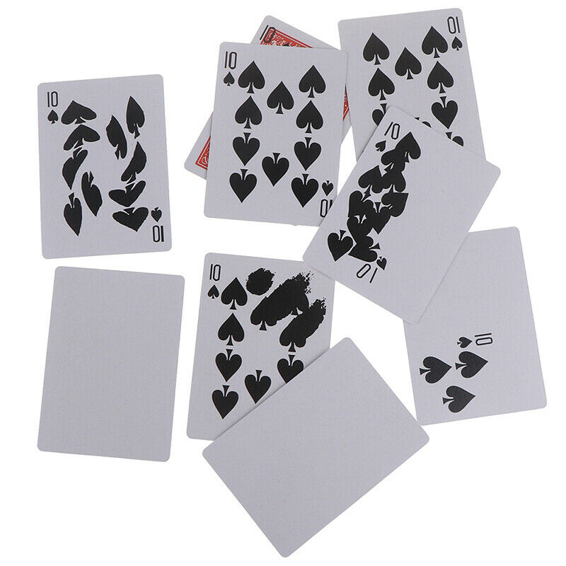 Magic Tricks Props Fast Printing Gimmick Cards Stage Close up illusion MY.l8
