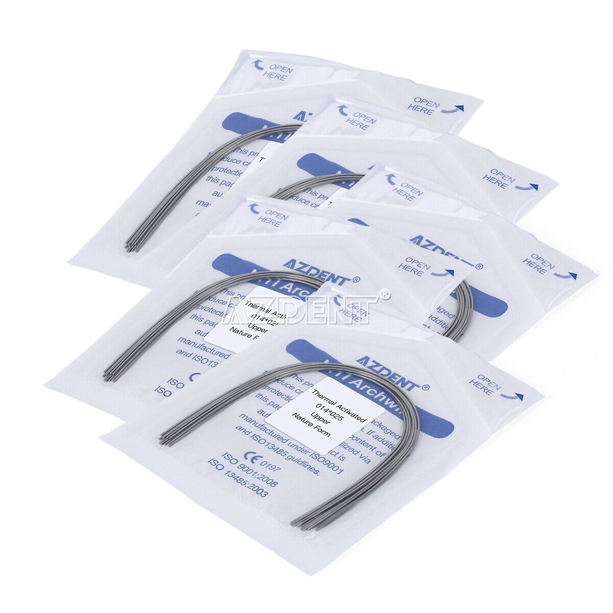 50Packs Dental Orthodontic Heat Thermal Activated Natural Rectangular Arch Wires