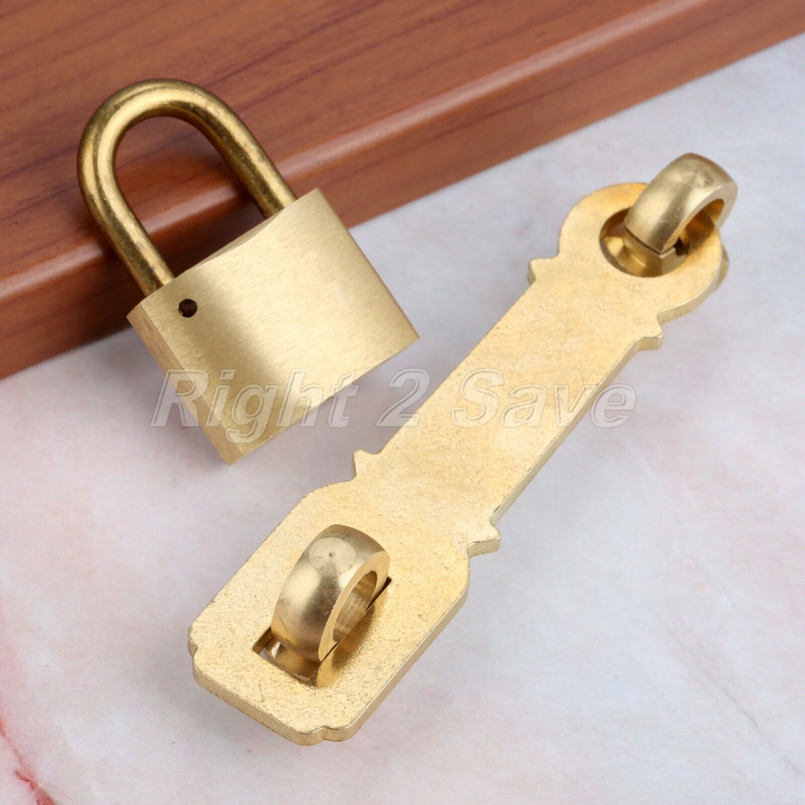 Chinese Style Chic Home Office Cabinet Bolt Latch Buckle Guard Door Padlock Lock