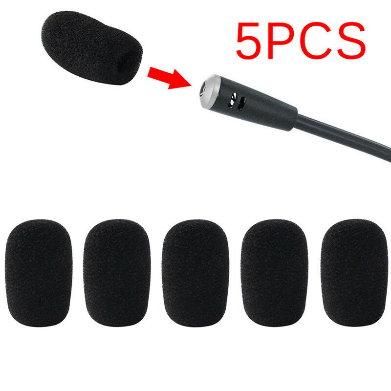 5PCS Mic Microphone Windscreen Soft Foam Pad Mic Cover Holder Sponge Ski.l8