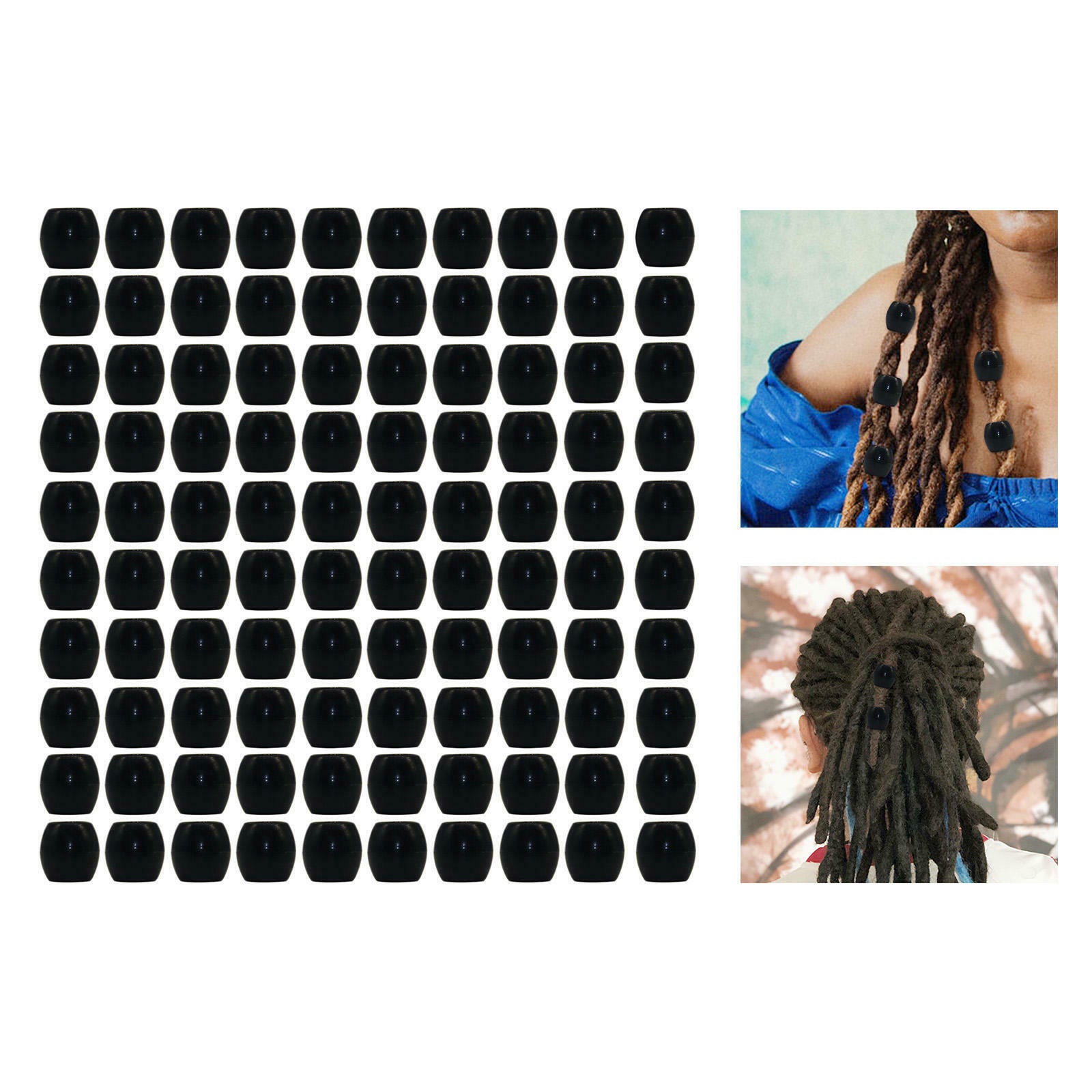 100-in-Pack Hair Beads Decoration Crafts Kit for Link Hair Party Dreadlock