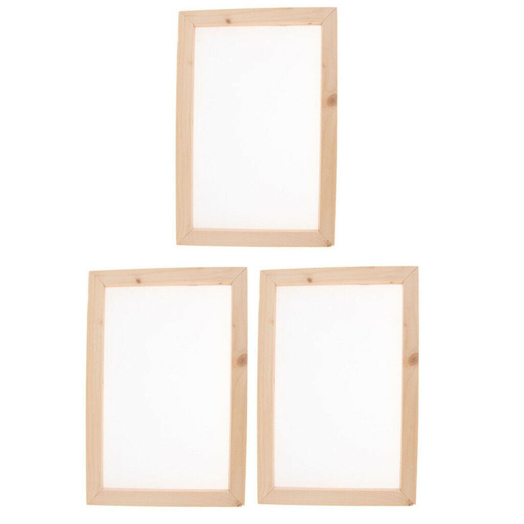 3set Paper Making Molds Papermaking Mould Frame Screen Tools Paper Handcraft