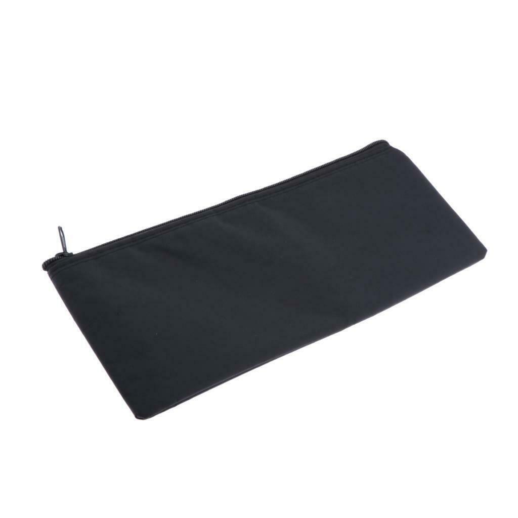 3x Waterproof Microphones Protective Zipper Bags Soft Storage Black KTV