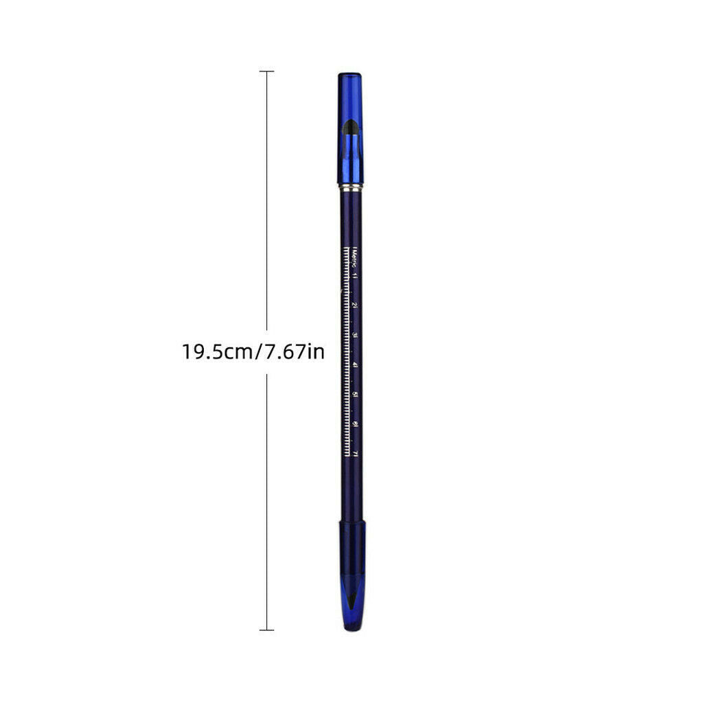 Microblading Tattoo Eyebrow Pencil Makeup Brow Shaping Caliper Ruler Stencil