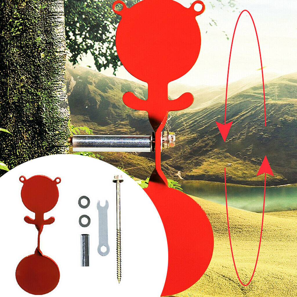 Solid Resetting Target Trainer Stainless Steel Durable Shooting Target Spinner