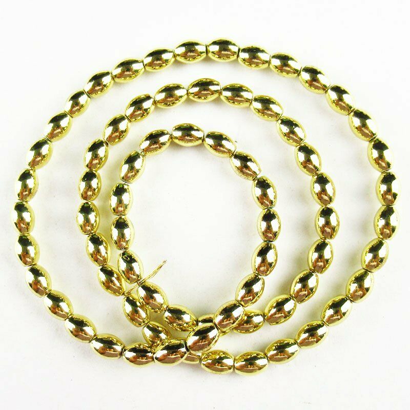 1Strand 5x4mm Yellow Hematite Drum Pendant Loose Bead 15.5 inch 19g A-437TS