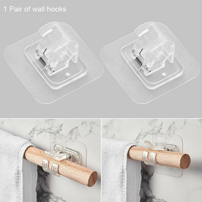 2pcs new powerful curtain rod hanger shower curtain rod hanger load-bearing