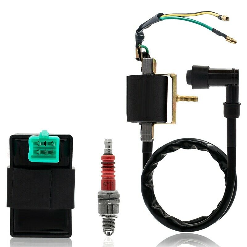 Ignition Coil 5-Pin CDI Box Spark Plug Kit for 50Cc 70Cc 90Cc 110Cc 125Cc DiL2W9