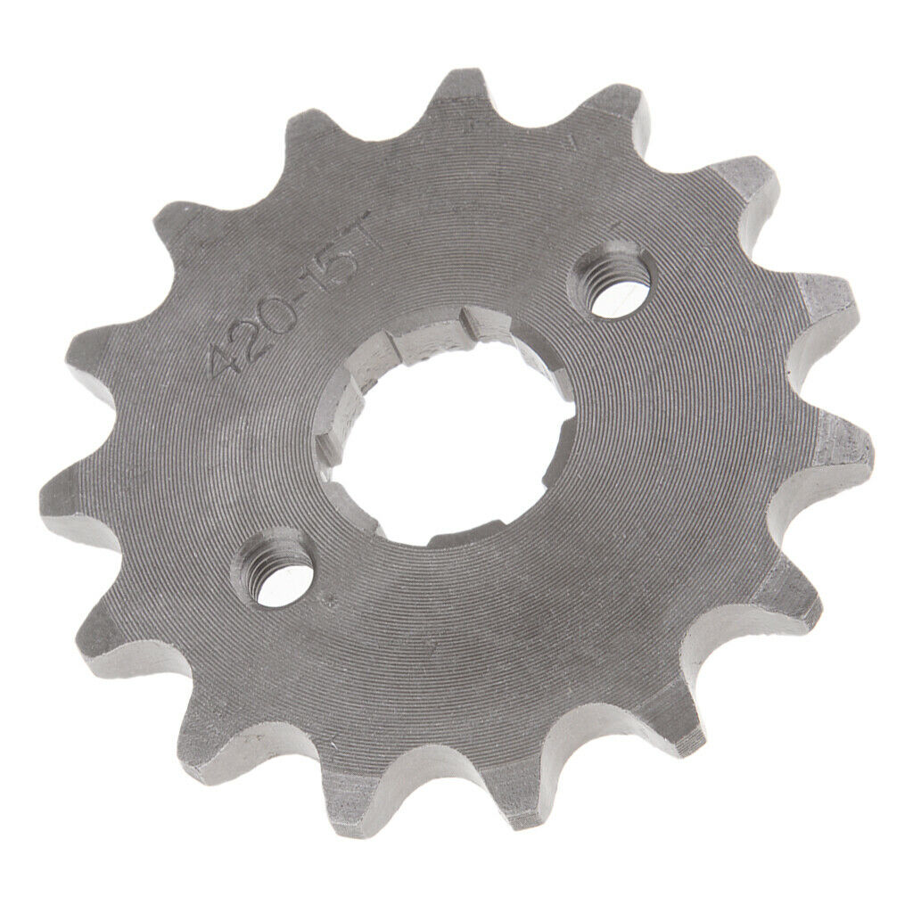 Steel Front Sprocket Chain 15T 420 for Yamaha PY80 PW80 LONCIN PY80