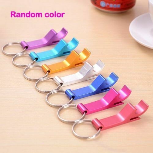 3Pcs Key Ring Chain Metal Bottle Opener Beer Soda Keychain Buckle Bar Claw Tool