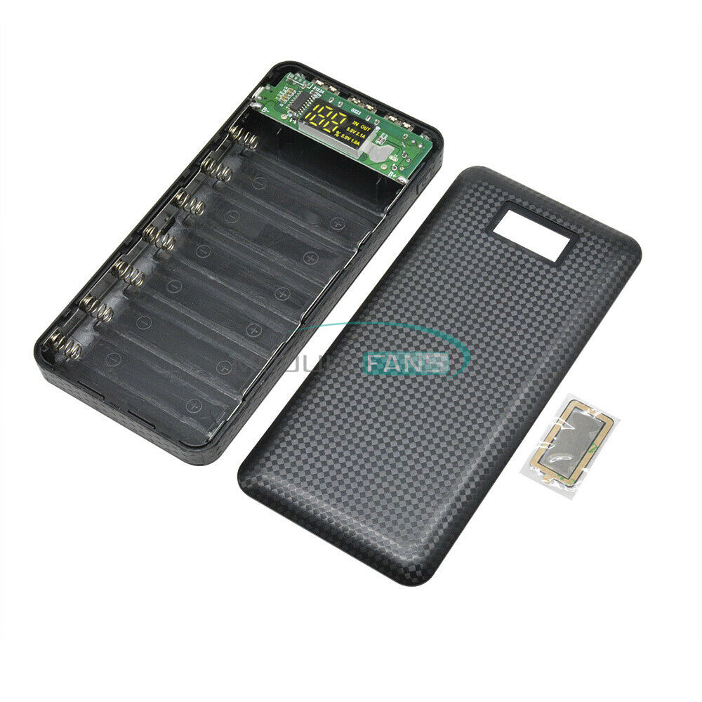 Mobile Power Bank 7S 7 18650 Case DIY Kit Battery Charger Box 5V 2.1A 3 USB LED