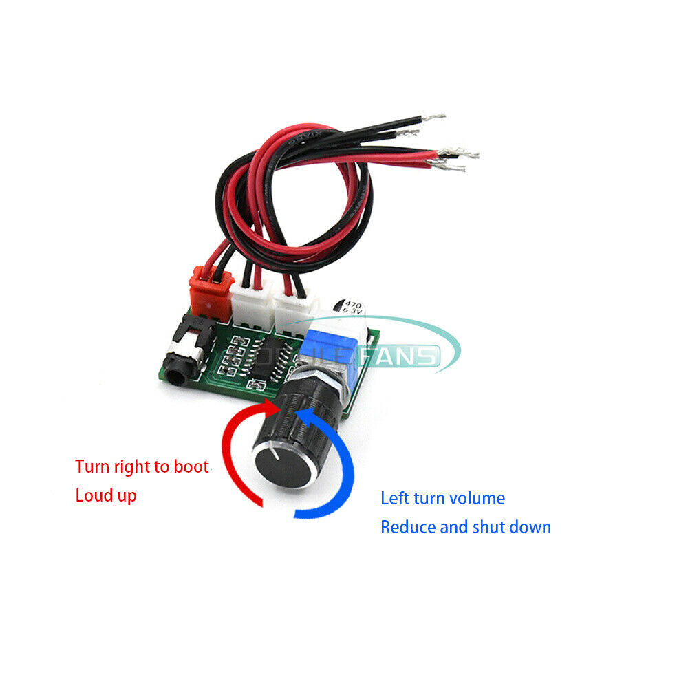 DC 5V Digital Power Amplifier Board PAM8403 w/ Volume Knob 2*3W Output XH-A157