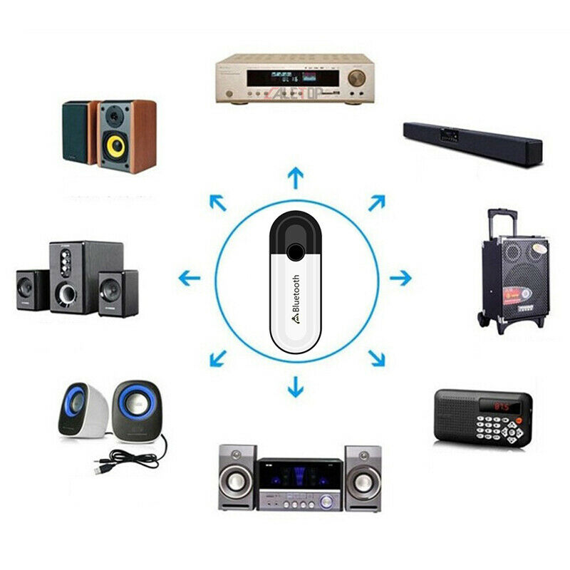 2 in 1 Bluetooth 5.0 Receiver USB  Audio Wireless Adapter For Headphone S.l8