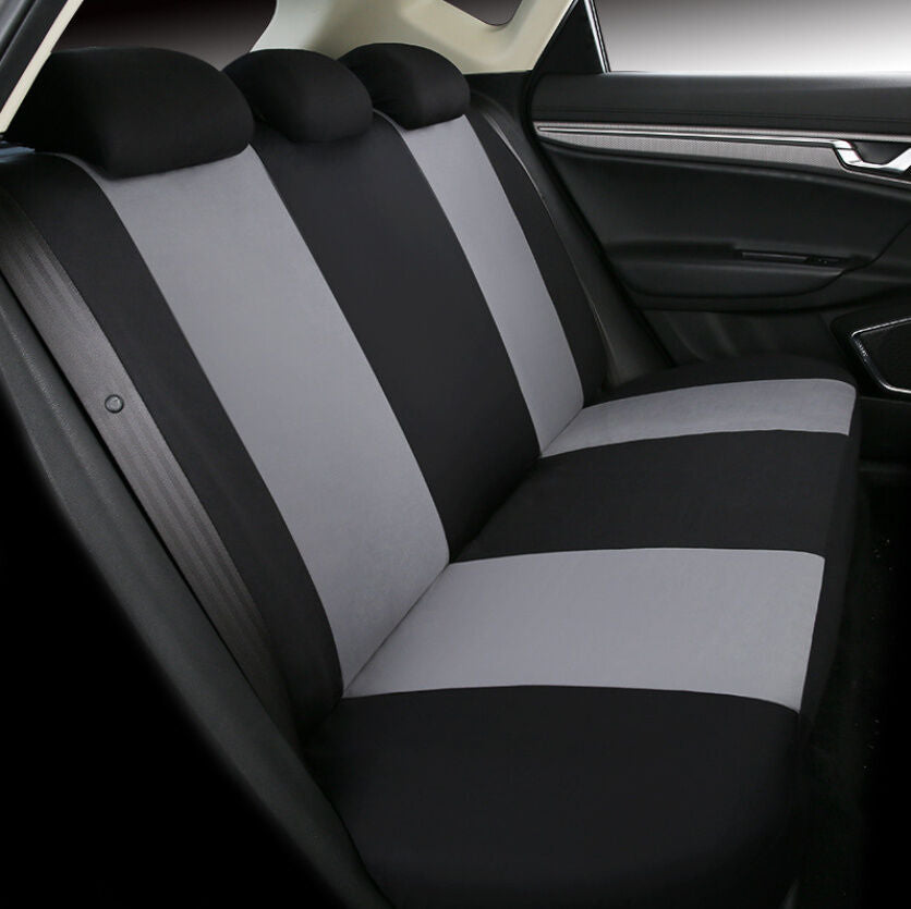 9 Part Car Seat Covers Protector Set for Auto Car Front & Rear Seats Headrests