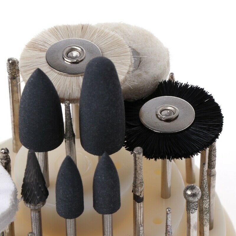 41Pcs 2.35 Mm Dental Laboratory Silicone Rubber Rotary Polishing Drill Bits