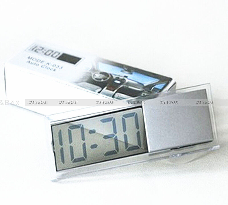 Digital LCD Display Time Clock for Vehicle Car View Mirror Suction Cup