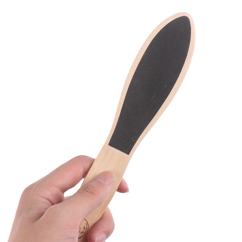 1X Sandpaper Foot File Callus Dead Skin Remover Pedicure Wooden Pedicure JDD