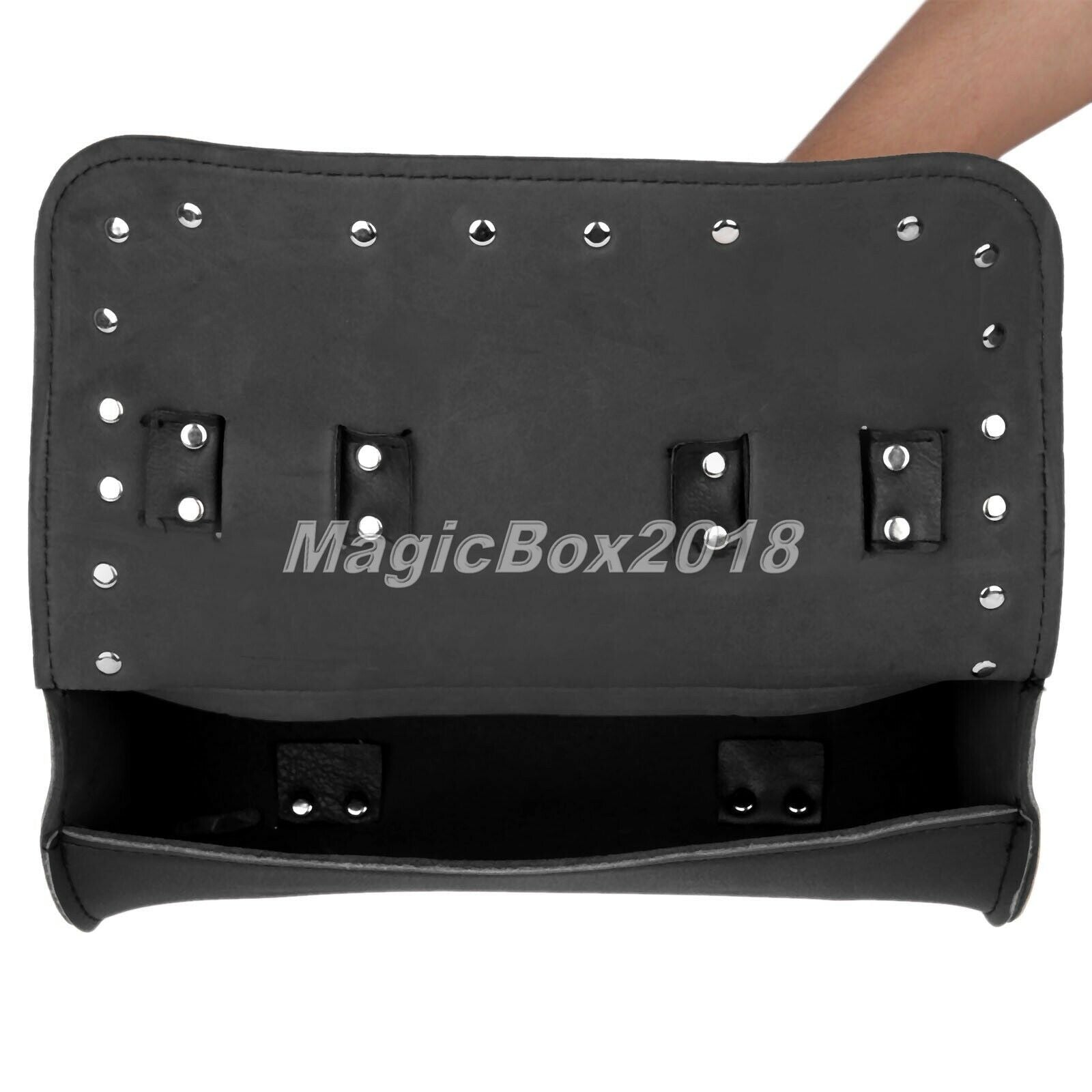 Motorcycle Waterproof Black Side Saddle Bag Storage for Kawasaki Vulcan 900 2010