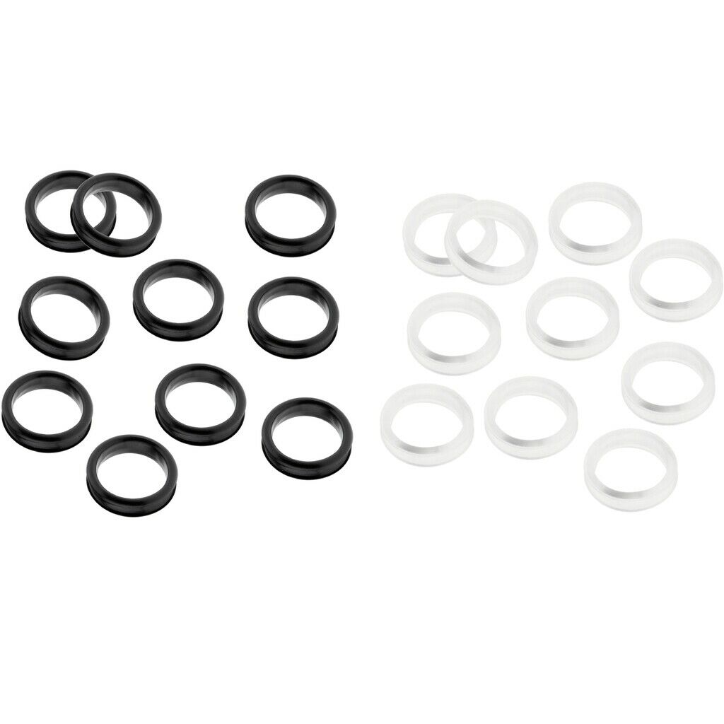 20Pcs Finger Ring Grips Inserts for Barber Hairdressing Shear Scissors