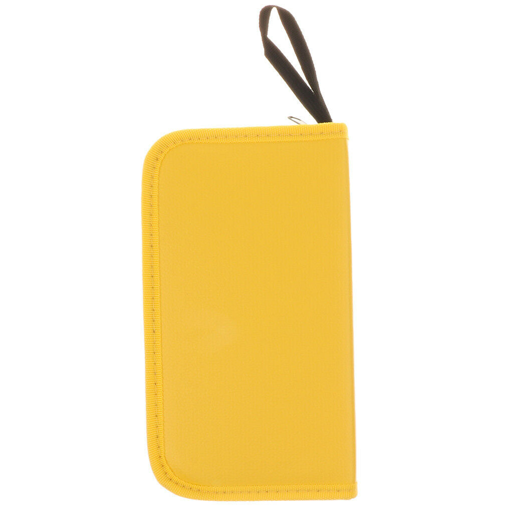 Durable Barber Hairdressing Bag Barber Leather Bag Beauty Brushes Kit Yellow