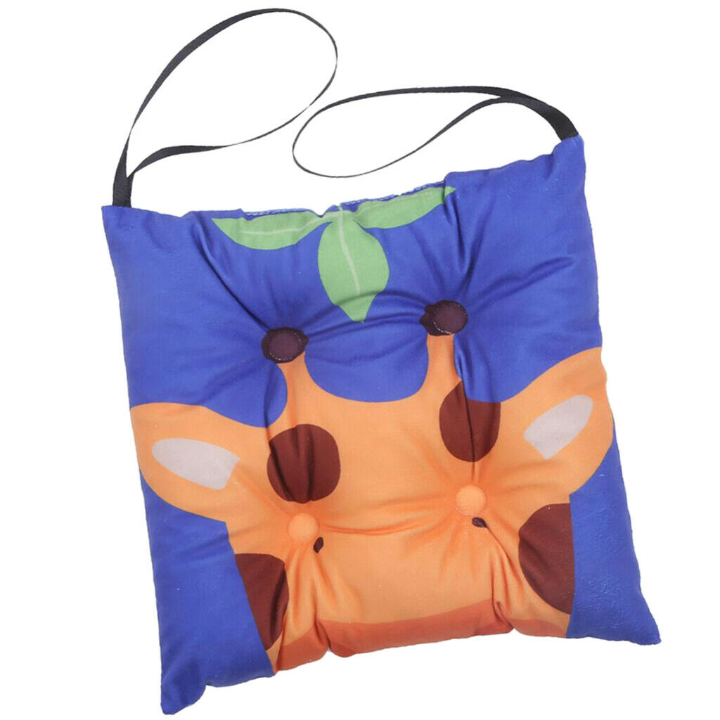 2X Cute Cartoon Dining Chair Pad Seat Cushion Pads with for Kids 30x30cm