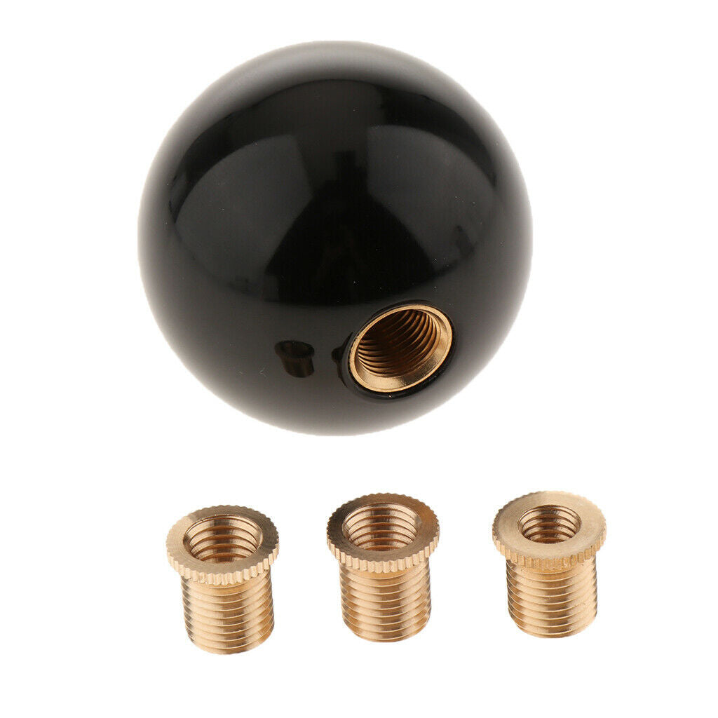 Universal Car 5 Manual Speed Round Ball Gear   Knob Lever  Black