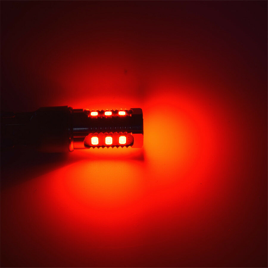 2Pcs T20 7443 LED Flash Lamp For Shift/Brake/Rear Fog/Reversing /Tail Light Bulb