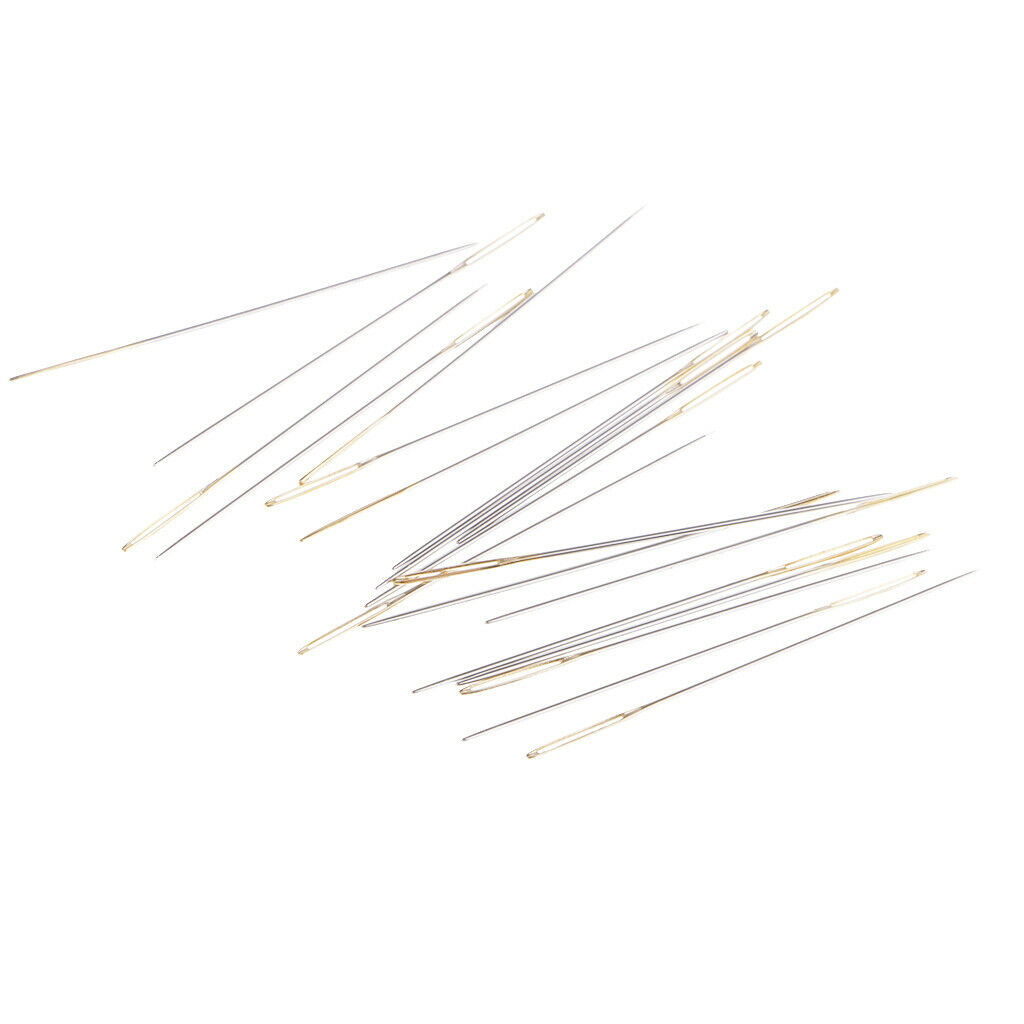 20x Large-eye Sewing Needles with Case Embroidery Needles Sewing Tool 28#