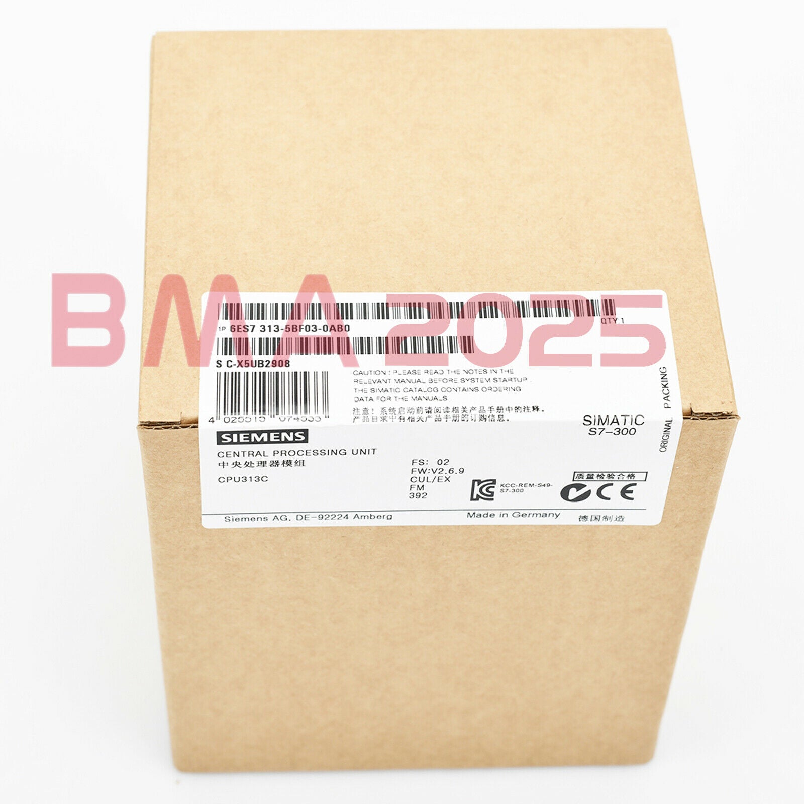1PC New 6ES7313-5BF03-0AB0 6ES7 313-5BF03-0AB0 1year warranty DHL free Ship SM9T