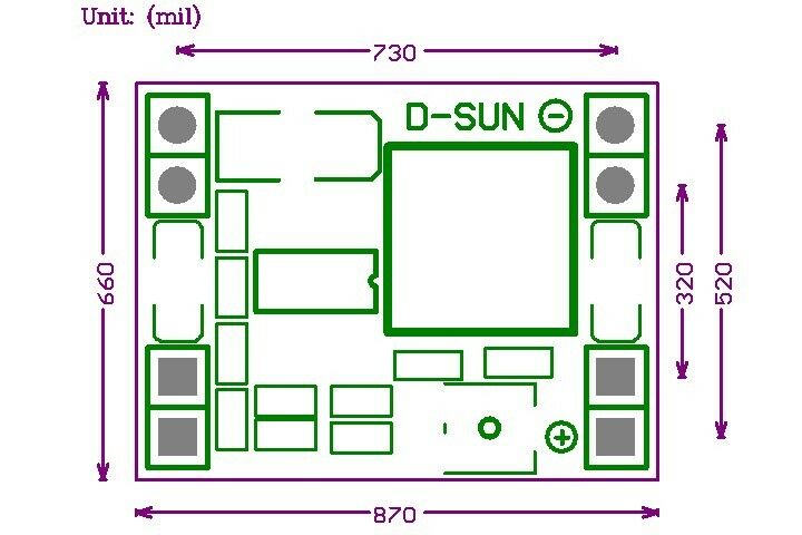 MP1584 3A XM1584 DC-DC Adjustable Step-down Standard Power Supply Module