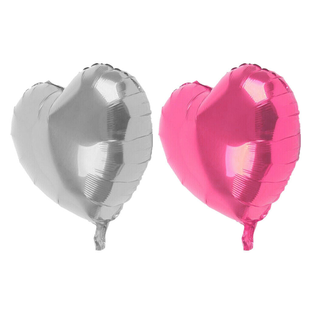 20pcs 45cm Love Heart Shaped Aluminum Film Foil Balloon Valentine's Balloon