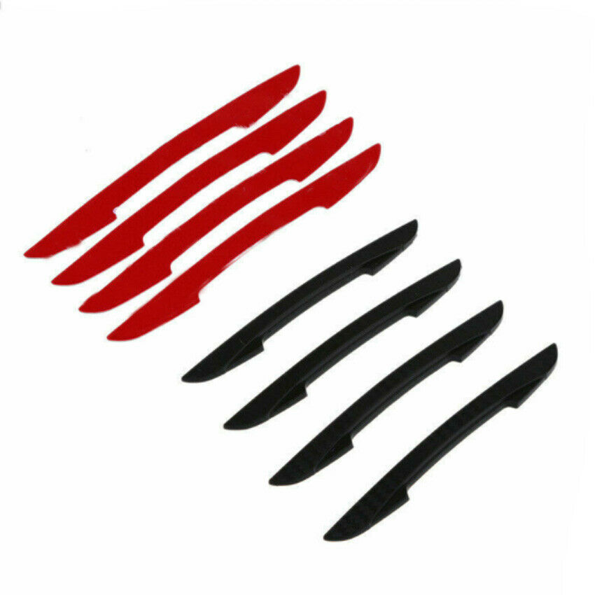 4X Black Car Door Edge Guard Scratch Anti-collision Door Protection Strip