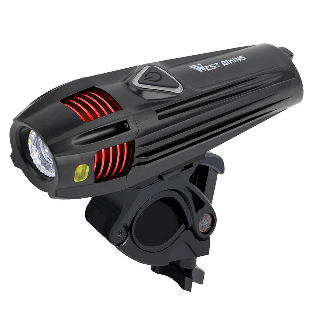 Rechargeable Bicycle Headlight LED Bike Front Light 5 Modes 120m Visibility