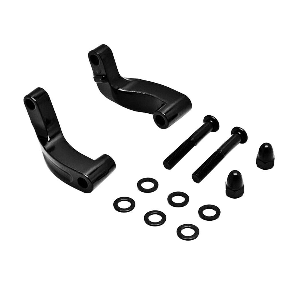 Mirror Extension Kit Relocation Black for  06-2017 Motorcycles