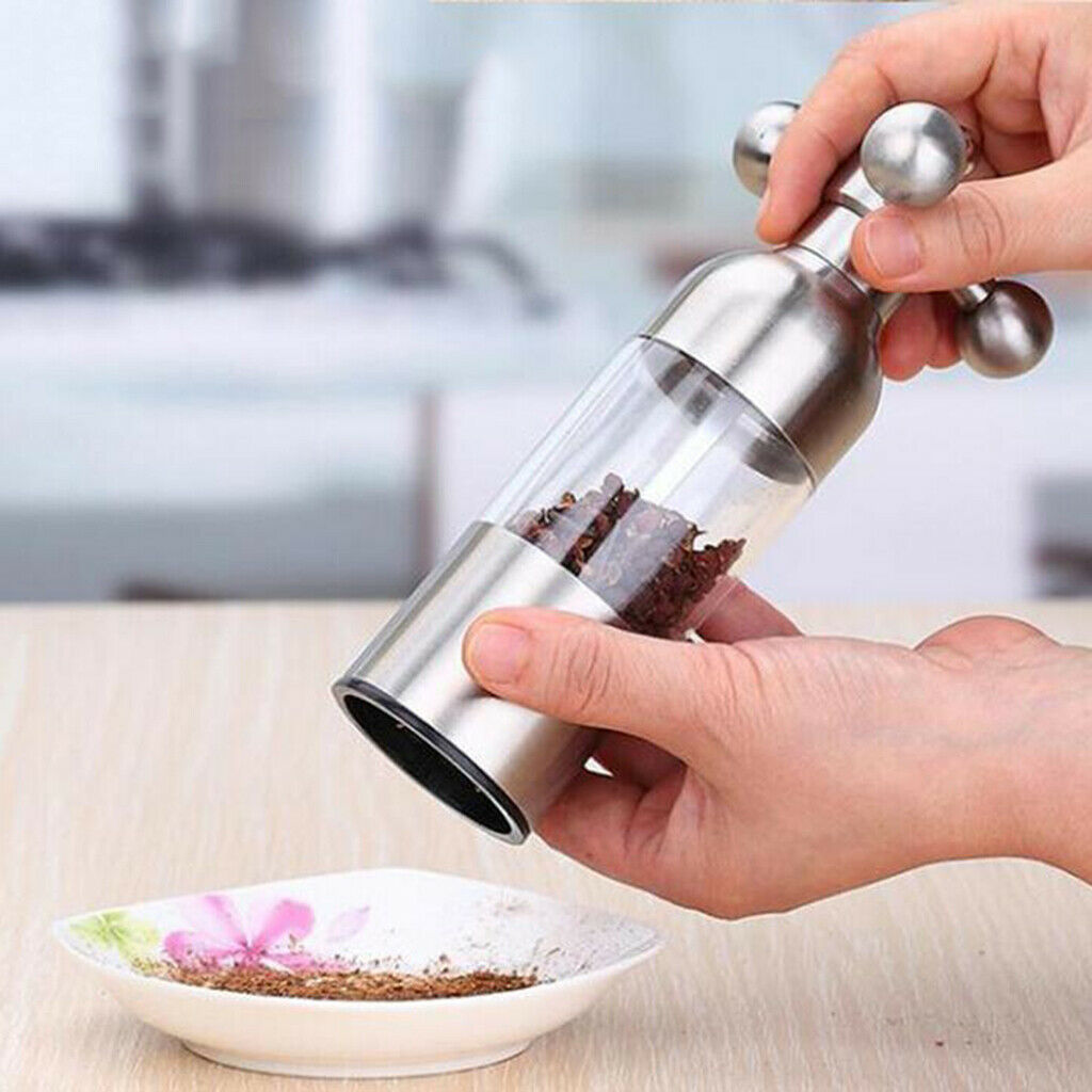 Stainless Steel Pepper Hand Grinder High Pressure Grinding Ceramic Core L