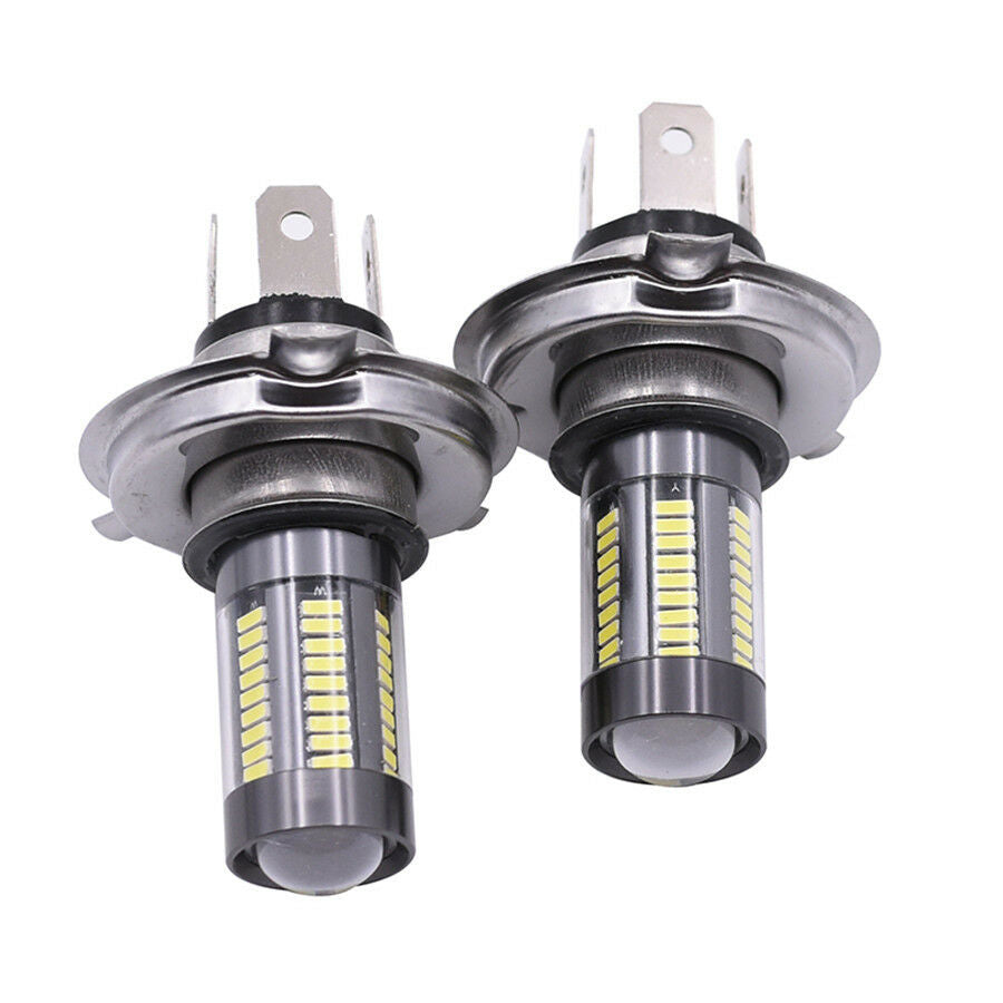 1PC 100W 6-Side White 6000K H4 9003 HB2 16-LED Motorcycle Headlight DRL Fog Lamp