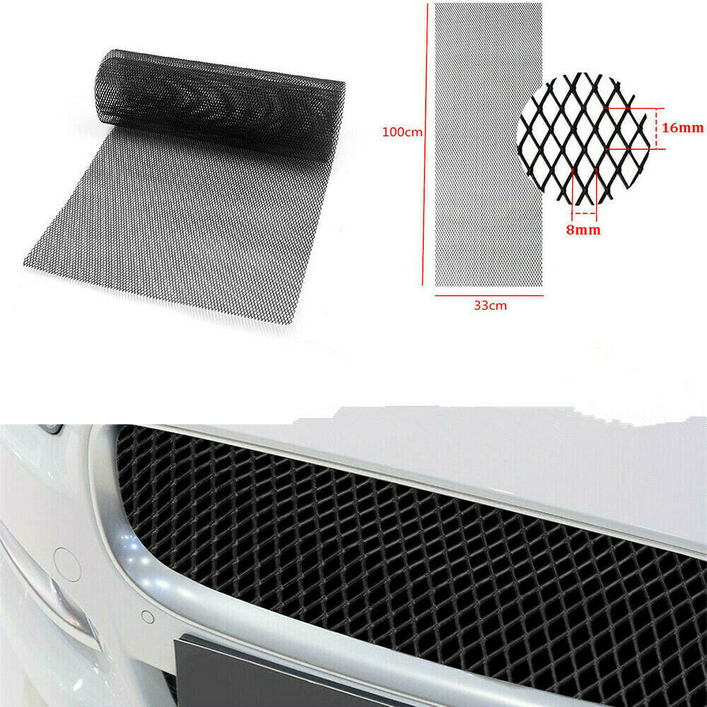 100Ã—33cm Intercooler Radiator Engine Bay Protector Car Rhombus Tuning Grill