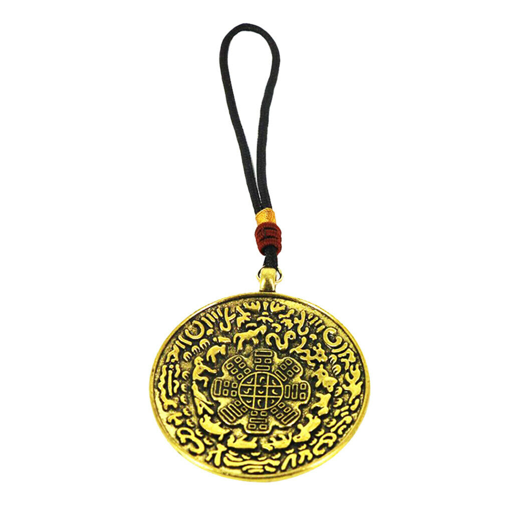 Tibetan Buddhism Eight-diagram-shaped appetizer Amulet Hang Penadnt