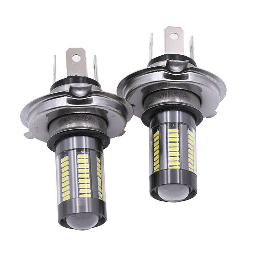 100W White H4 9003 HB2 66-LED High Power Hi/Lo Beam Headlight DRL Motorcycle Car