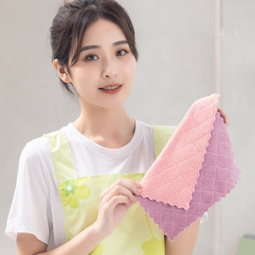 20 PACK Kitchen Towel Dish Cloth Super Absorbent Tea Towels 25x15cm Utopia Towel