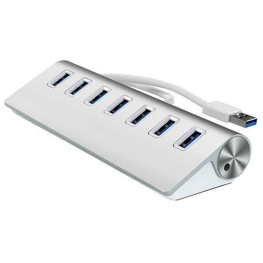 Durable Portable 7-Port USB 3.0 Hub Adapter for PC Laptop Notebook Desktop New!