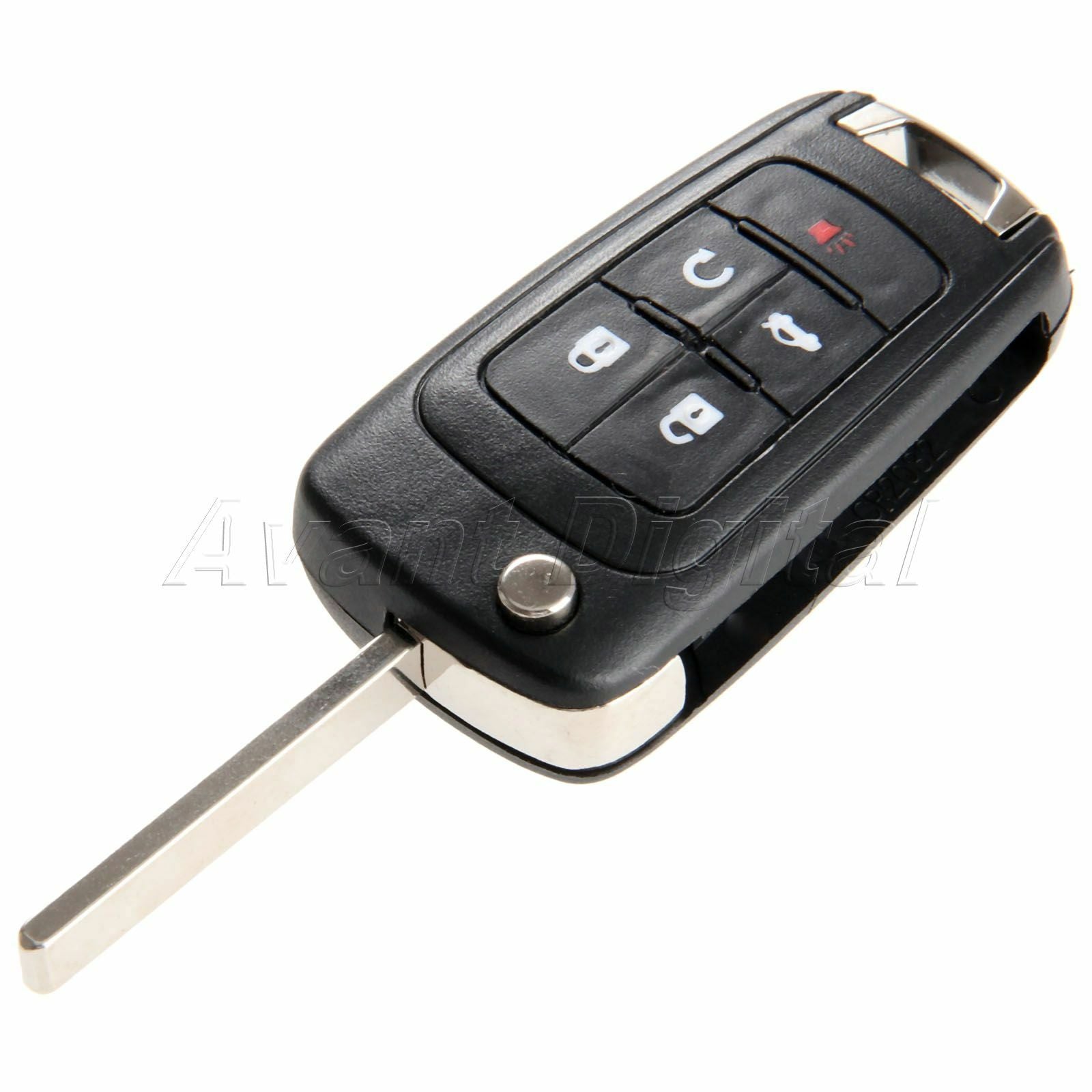 5 Button Uncut Blade Flip Remote Key Case Shell For Buick Lacrosse Regal Verano